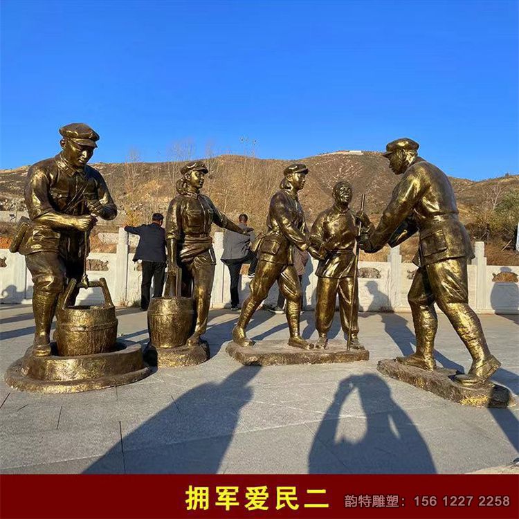 玻璃鋼紅軍雕塑，長征主題雕塑
